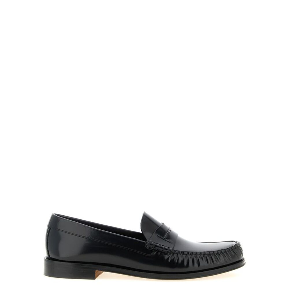 Tom Ford Black Calfskin Slip-On Men's Loafers